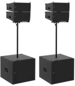 JBL SRX906LA 4 Powered Line Array 2 Powered Subwoofer Ground PA System