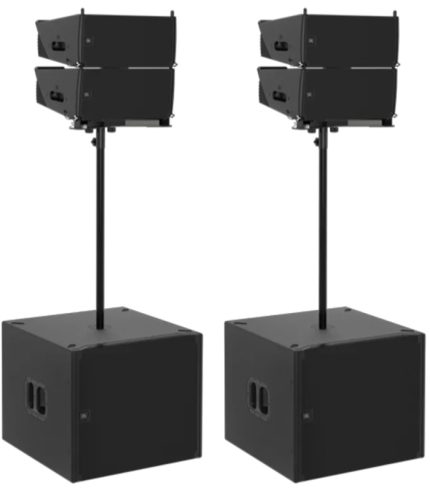 JBL SRX906LA 4 Powered Line Array 2 Powered Subwoofer Ground PA System