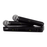 Shure BLX288/SM58 Wireless Dual Vocal System with two SM58 K3E
