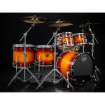 Mapex SE628XMPO Saturn Evolution Hybrid 5-Piece Drum Kit – Exotic Sunburst (Hardware, Cymbals & Snare Excluded) - Image 5