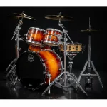 Mapex SE628XMPO Saturn Evolution Hybrid 5-Piece Drum Kit – Exotic Sunburst (Hardware, Cymbals & Snare Excluded) - Image 4