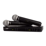 Shure BLX288/PG58 Wireless Dual Vocal System with two PG58 Handheld Transmitters - Image 2