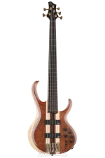 Ibanez Premium BTB1835 5-string Electric Bass with Bubinga Top/Back, Ash Body, Panga Panga/Bubinga/Maple Neck, Panga Panga Fretboard - Image 6