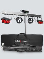 Chauvet GIGBAR 2 4-in-1 LED derbies, LED pars, a laser, and strobe effect all mounted on one bar lighting system including UV