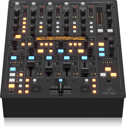 Behringer DDM4000 Ultimate 5 Channel Digital DJ Mixer with Sampler, 4 FX Sections, Dual BPM Counters and MIDI
